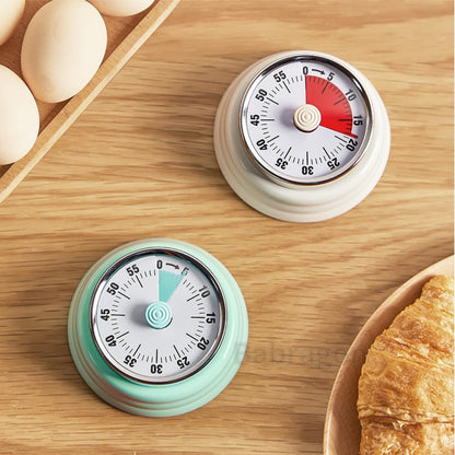 Kitchen Timer, Magnetic Visual Countdown Timer with Loud 72dB Alarm Mechanical Analog Dial for Cooking Baking Home Gym Office
