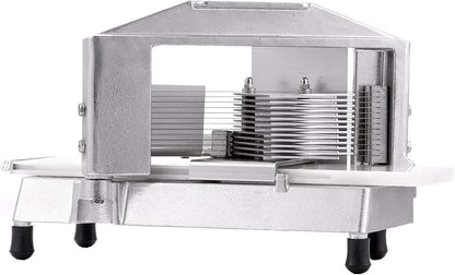 VEVOR Commercial Tomato Slicer, 1/4 inch Tomato Cutter Slicer, Stainless Steel Heavy Duty Cutter Machine, Manual with Non-slip Feet, for Cutting Tomatoes, Cucumbers, Bananas