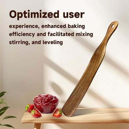 Skinny Spurtle, Sourdough Shovel Spurtle Spatula11 Inch, Natural Acacia Wood For Sourdough Starter & Baking Supplies, Dough Whisk, Sourdough Tools Essentials, Non-Scratch Utensils For Nonstick Pans