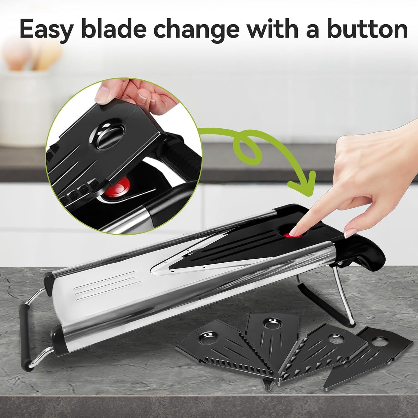 mandoline slicer, mandoline slicer for kitchen,Stainless Steel mandolin slicer,Vegetable Slicer,mandoline food slicer,slicer vegetable cutter,Cut-Resistant Gloves，