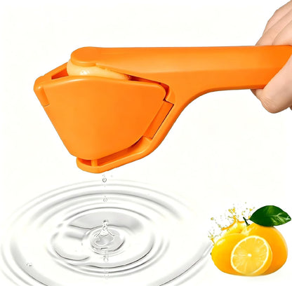 Lemon Squeezer, Effortless Manual Flat Lime Juicer Squeezer, Fold-Flat Citrus Juicer, Hand Citrus Press, Sturdy Flat Manual Lemon Juicer, Suits Lime & Lemon (Yellow)