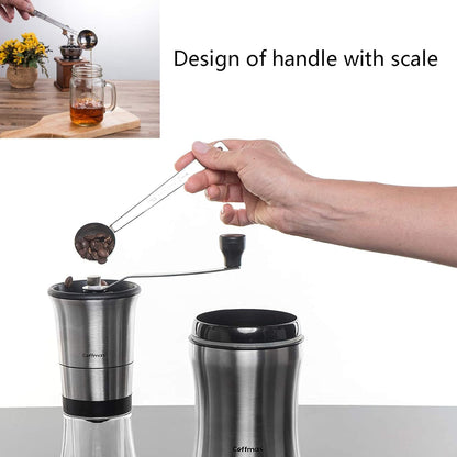 2 Pack Coffee Scoop, Tablespoon measure spoon contains 1 tablespoon (15ml) and 2 tablespoons (30ml), Stainless steel long handle coffee spoon silver