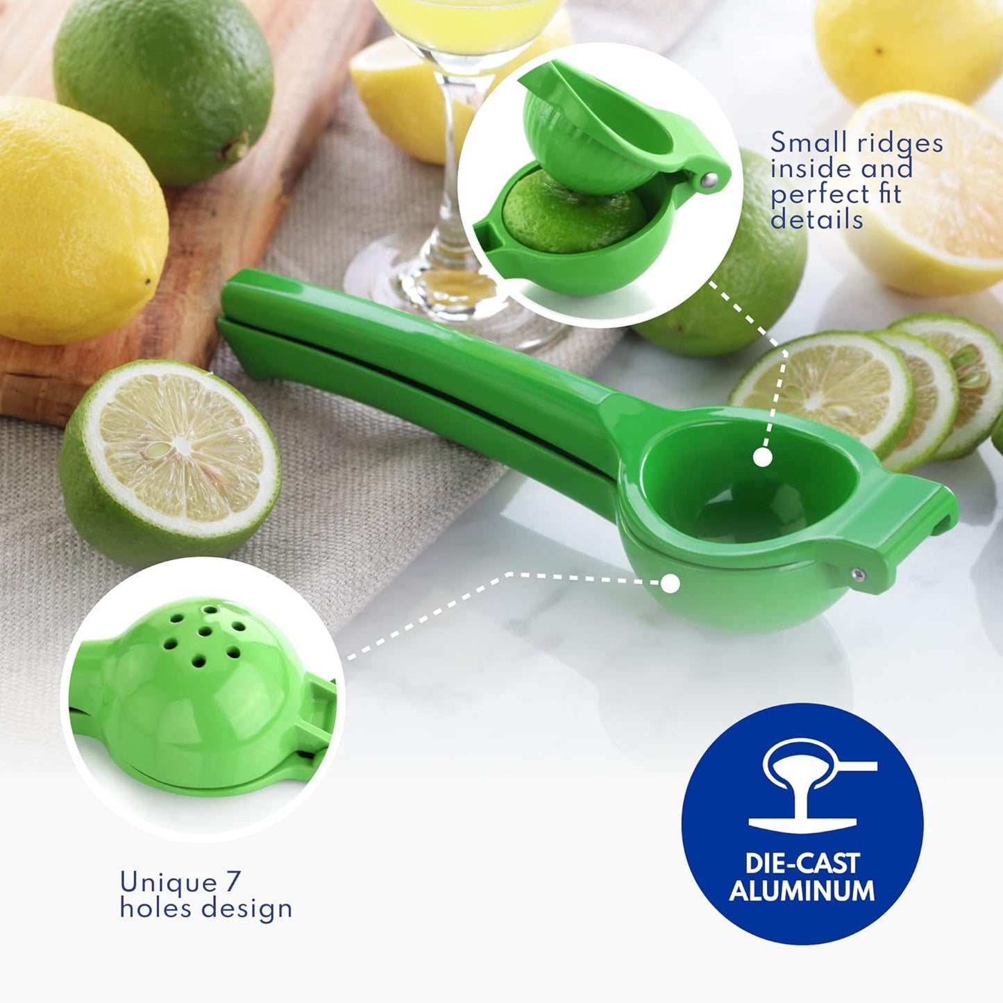 New Star Foodservice 42856 Enameled Aluminum Lemon Squeezer, Yellow
