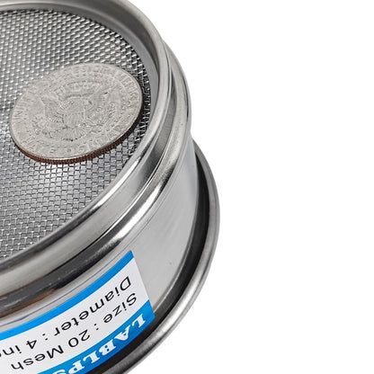 325 Mesh Lab Sieves 4" Diameter 304 Stainless Steel Wire Cloth Test Sieve for Industrial Laboratory Home