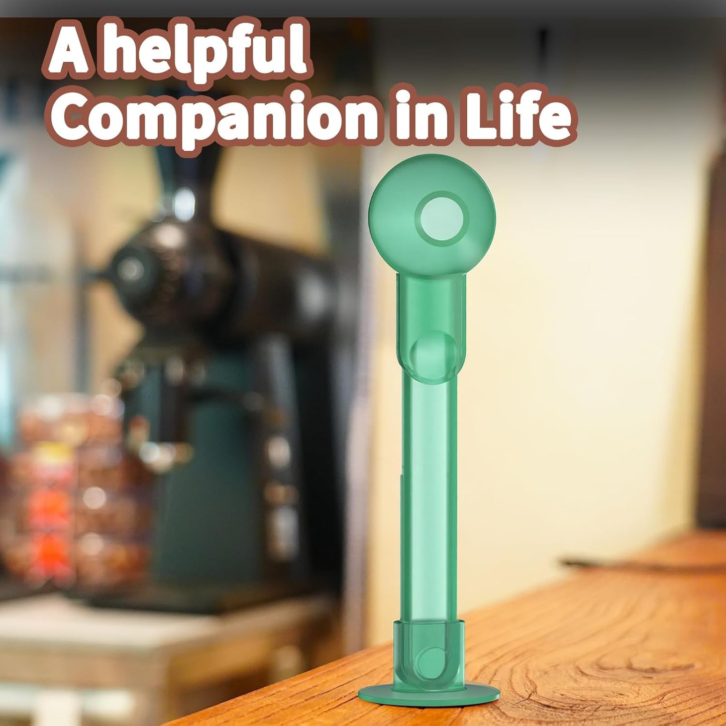 Coffee Scoop with Funnel for Ground Coffee, Protein Powder & Tea, for Reusable K Cup Refiller, 2TBSP Mess-Free, Funnel Design Prevents Spills (Black, 1-Pack)