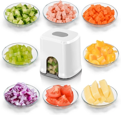 Vegetable Fruit Chopper French Fries Cutter Potato Onion Tomato 3 Sizes Dicer (WHITE)