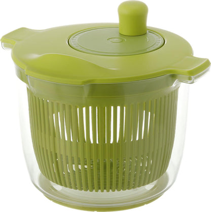 Risu Liberalista Salad Spinner Vegetable Drainer, Red, 0.6 gal (2.3 L), Made in Japan