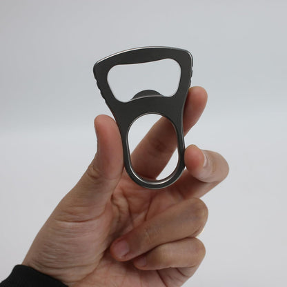 Titanium Beer Bottle Opener, Handcrafted in Solid Titanium Alloy, Bar Gift for Opening Beer Top, More Sturdy Than Brass and Stainless Steel Bottle Openers