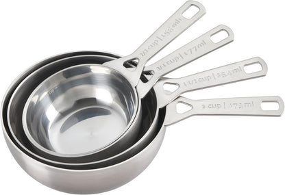 Le Creuset Measuring Spoons, Gold, Set of 5 (1/8,1/4,1/2,1Tsp,1Tb)