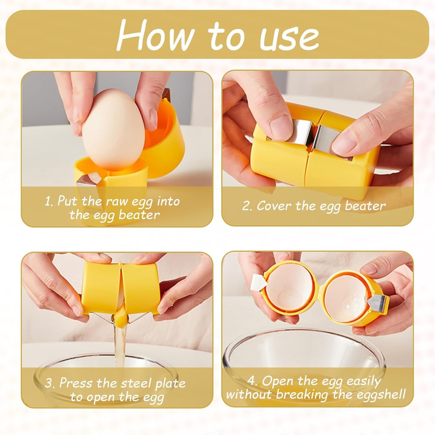 2 Pcs Egg Peeler,Egg Peeler Tool For Hard Boiled Eggs,Cracker,Hard BoiledPeeler,Shell Opener,Shell Opener For Hard Boiled,(Can't open hard-boiled eggs)