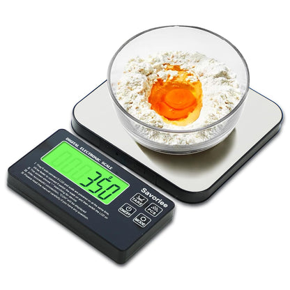 33lb Wireless Magnetic Digital Kitchen Scale with Remote LCD Display, Split-Designed for Easy Cleaning, 0.1oz/1g Precision, 7 Units, Tare Function for Baking, Cooking, Meal Prep