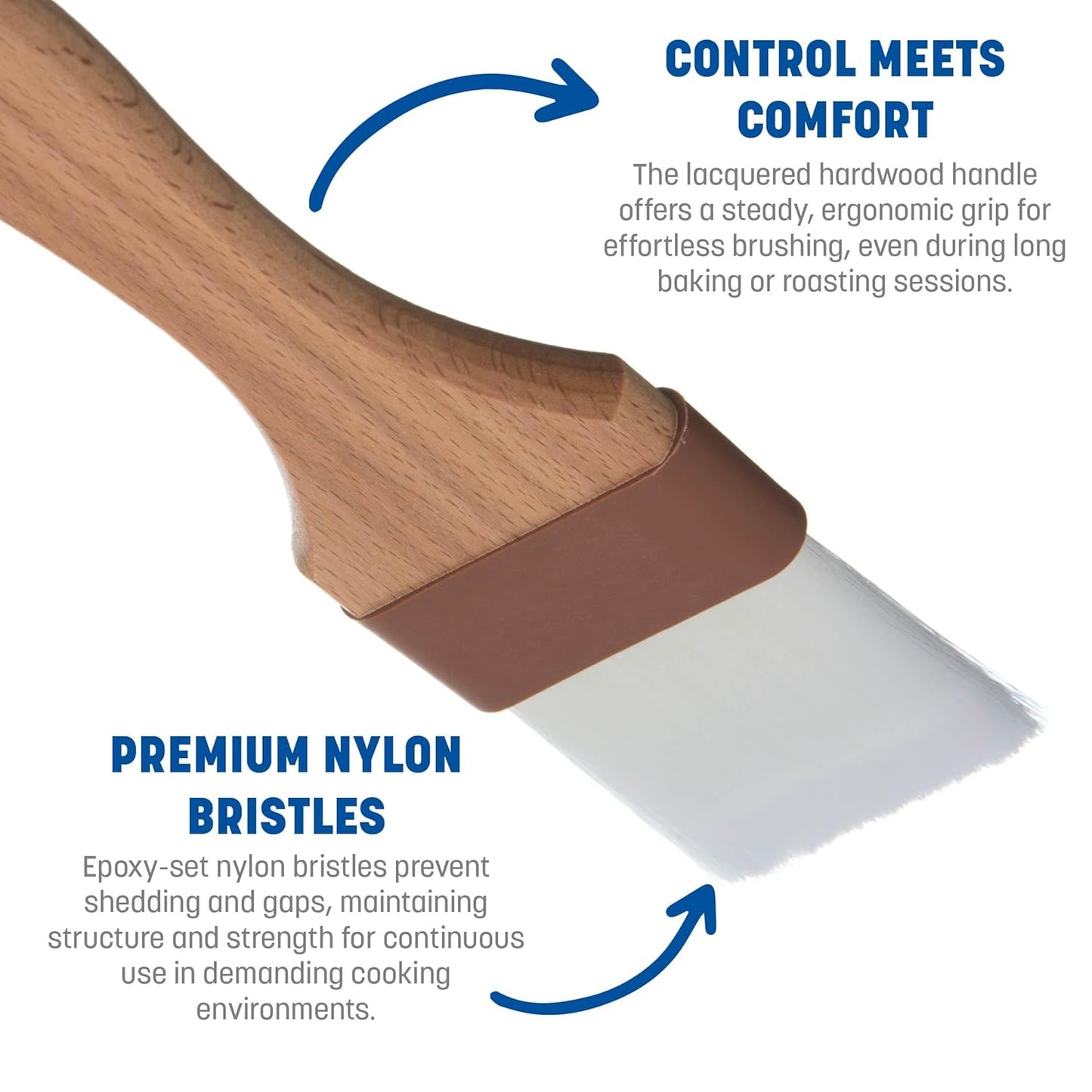SPARTA 4039800 Nylon Wide Brush, Flat With Nylon Bristles, 3 Inches, Tan