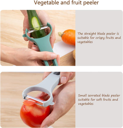 Potato Fruit Vegetable Peelers for Kitchen,Julienne Veggie Peeler,3 Piece Y Peeler Set