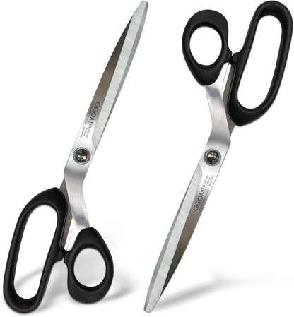 2.2T Stainless Blade Kitchen Scissors - 9.6in x 1Pack | Korean Style Sharp Heavy Duty All Purpose Kitchen Shears for Cooking Food | Barbecue Kalbi Rib Meat Cutting Dishwasher Safe (GG153, Black)