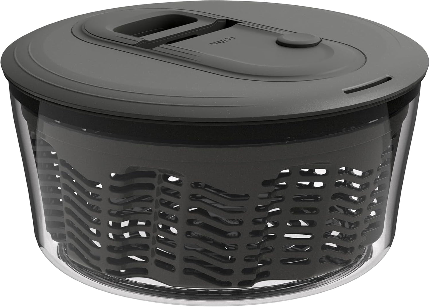Zyliss Easy Spin Salad Spinner - Fruit & Veggie Dryer - Produce Spinner & Cleaner for Salad Prep - Dishwasher-Safe Kitchen Essential - Non-Slip Bowl with Pull Handle - Stainless Easy Spin Small