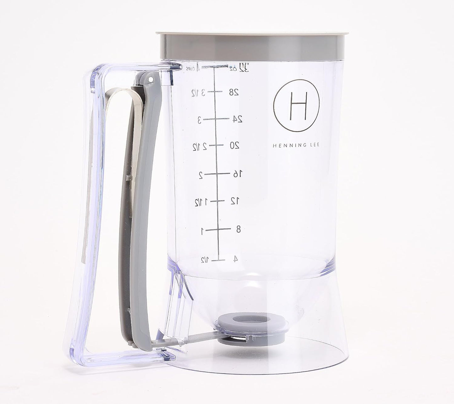 Henning Lee 4-Cup Precision Kitchen Batter Dispenser- Perfect for Pancakes, Cupcakes, Waffles & Crepes (Blue)