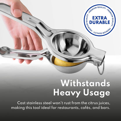 New Star Foodservice 42856 Enameled Aluminum Lemon Squeezer, Yellow