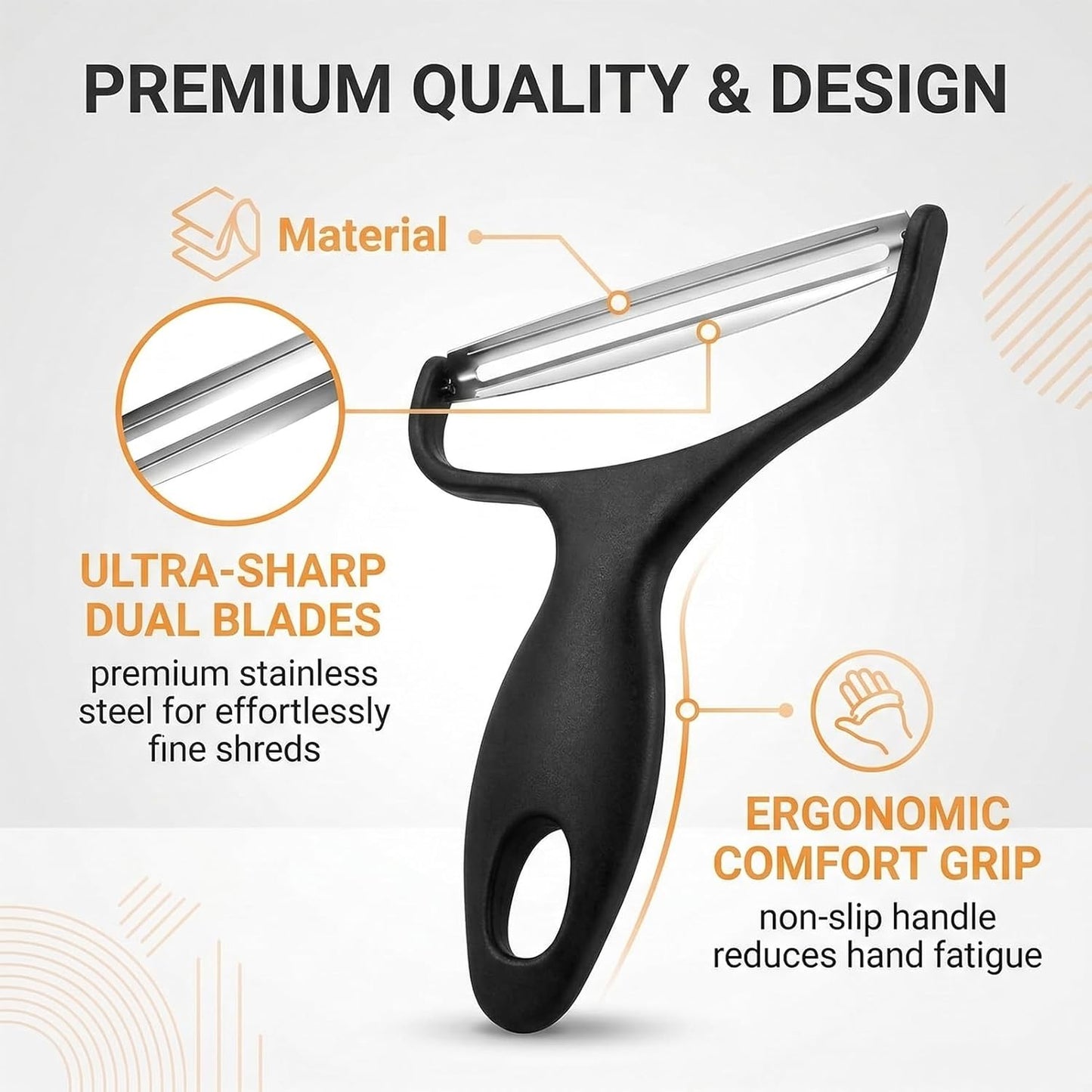 Cabbage Peeler,Cabbage Shredder,Y Wide Cabbage Shredder Tool,Japanese Cabbage Shredde r,Veggie Shredder For Cabbage Lettuce Julienne, Swivel Stainless Steel Blades Big Size