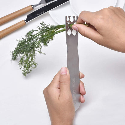Kale Stripper Tool – Stainless Steel Herb Stripper Tool with Handle for Stem & Leaf Removal
