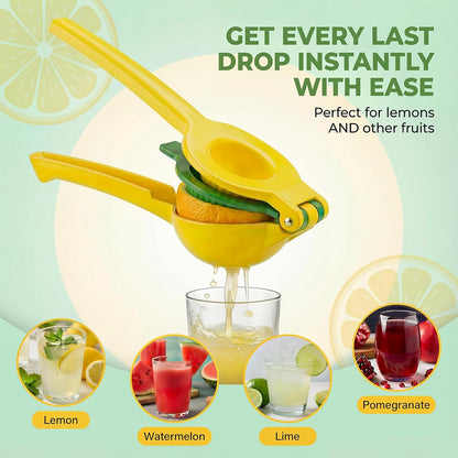 Stainless Steel Manual Juicer Citrus, Lemon Squeezer, Fruit Juicer Lime Press Metal, Professional Hand Juicer Kitchen Tool Bar Juicer for Bartender Accessories