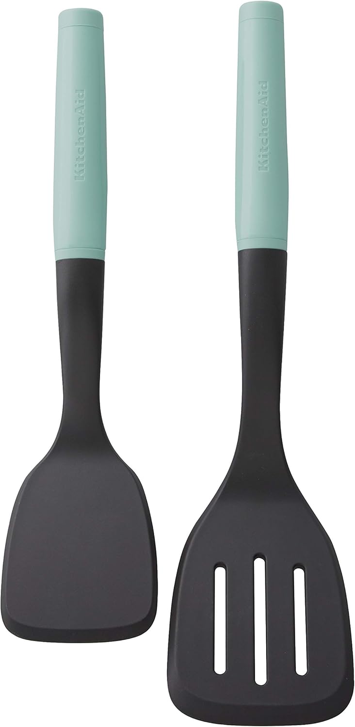 KitchenAid Universal Spatula Set, 2-Piece, Aqua Sky