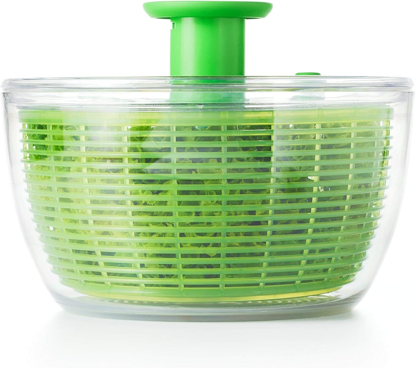 OXO Good Grips Salad Spinner - Large, Green Lettuce & Fruit Washer, BPA-Free, Easy One-Hand Pump