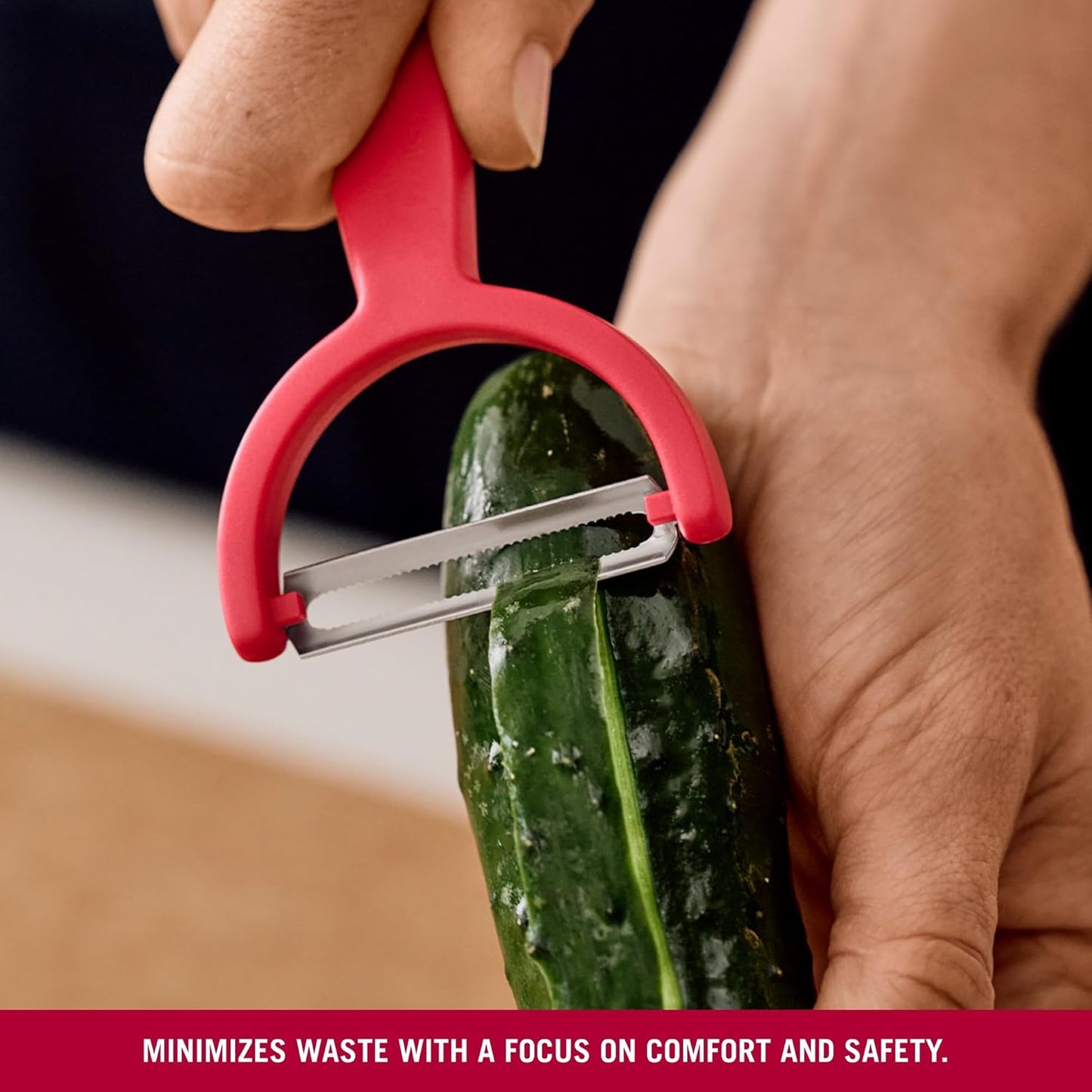 Victorinox Ypso Peeler for Vegetables, Fruits, Serrated Edge, Extra Sharp, Swiss Made, Black