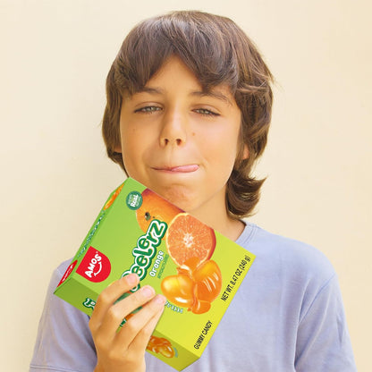 AMOS Peelerz Peelable Gummy Candy Variety Pack, Mango White Peach Banana Green Apple Passion Fruit Lychee, Soft Chewy Fruit Snack, Pack of 6
