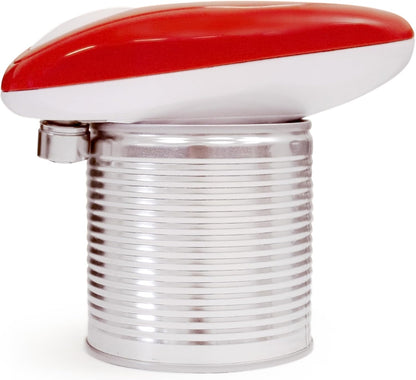 A1 Electric Can Opener – Smooth Edge Tin Opener with Easy-Touch Start & Stop, Ergonomic, Compact & Cordless Design - Black