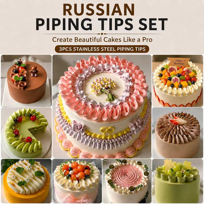8 Pcs Rose Flower Piping Tips Set,Petal Icing Tips,PipingRose Nozzle,Stainless Steel Cake Decorating Pastry Tools, for CakeDecorating,with A Cleaning Brush (Rose-8pcs)