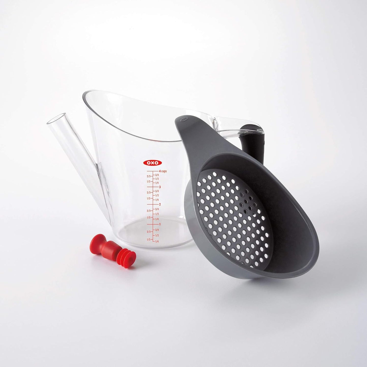 OXO Good Grips 2-Cup Fat Separator - Clear/White/Black