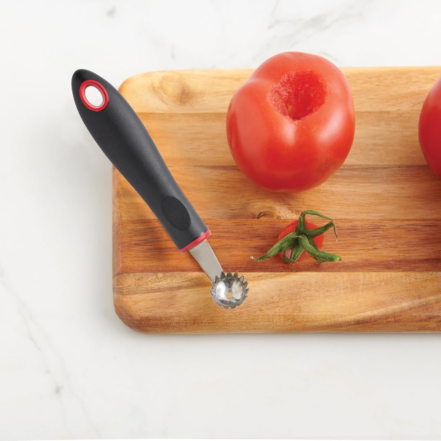 CatCora Apple Corer, Professional Japanese Stainless Steel Blade For Extracting Cores From Apples and Pears, Ergonomic Soft-Grip Handle