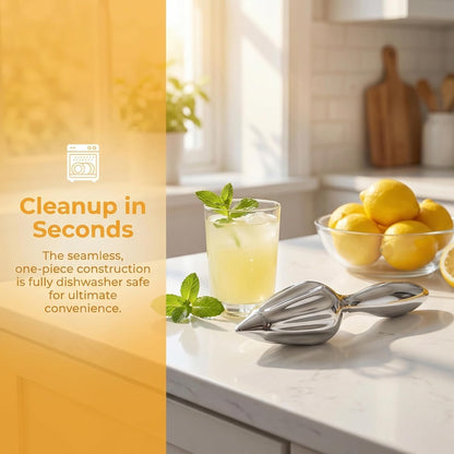 Stainless Steel Citrus Reamer Handheld Lemon Squeezer Reamer - Manual Lemon Juicer Easy to Hold Kitchen Juicing Tool Manual Orange Lime Lemon Juice Extractor for Home Bar Cafe Use