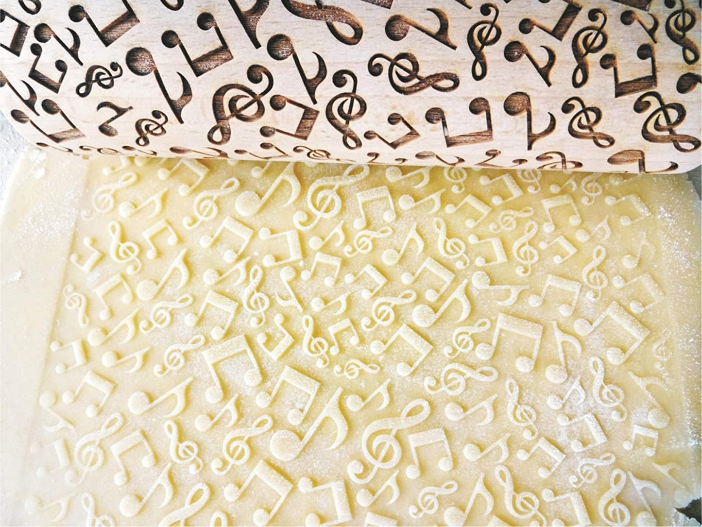 HEARTS EMBOSSING ROLLING PIN WOODEN ROLLING PIN for EMBOSSED COOKIES with LOVE HEARTS