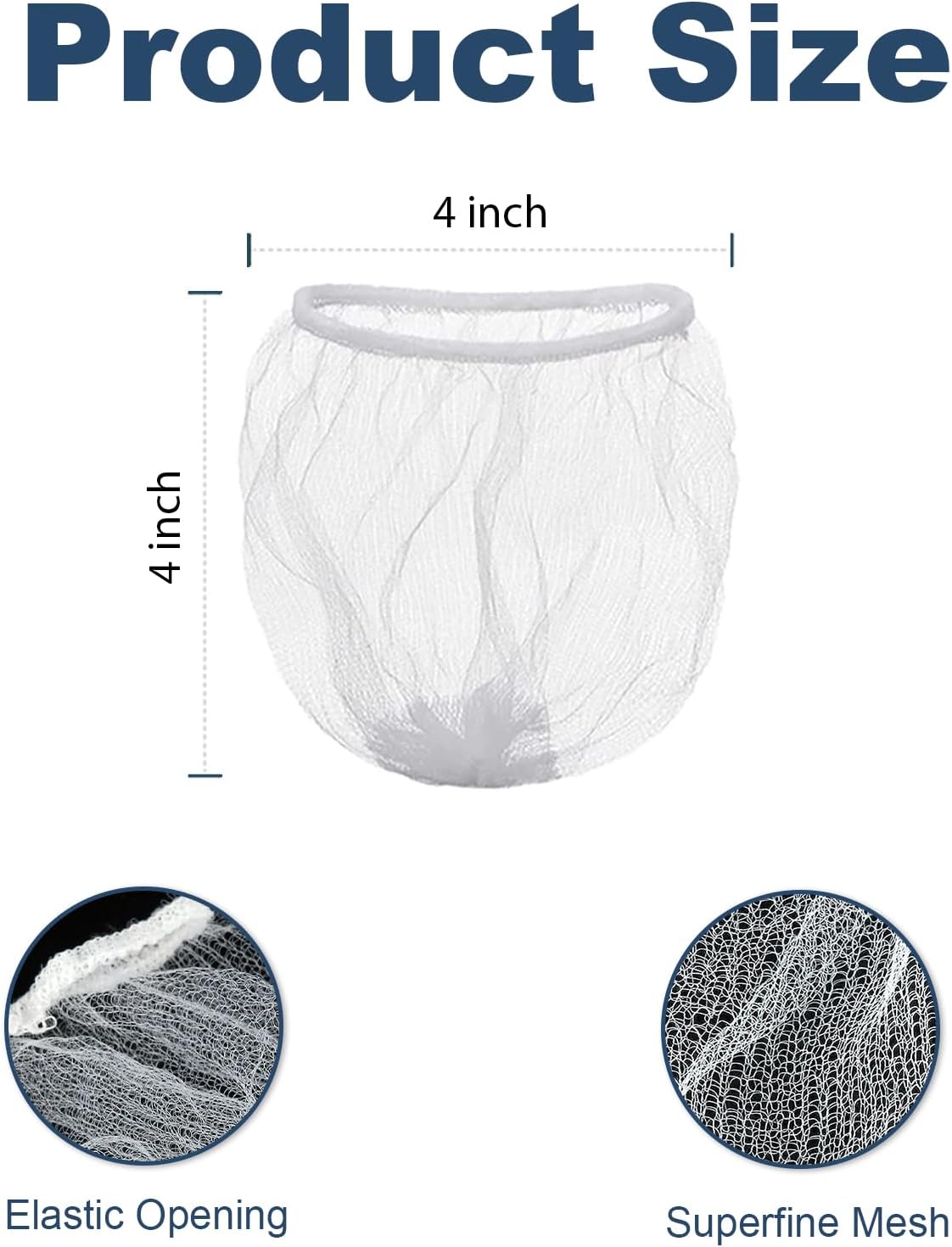 WYIRONG 250 Pack Disposable Drain Covers, Disposable Mesh Sink Strainer Pouches for Sourdough, One Use Sourdough Drain Catcher Mesh Cover Nets for Kitchen Sink, Strainer Pouches Kitchen and Bathroom