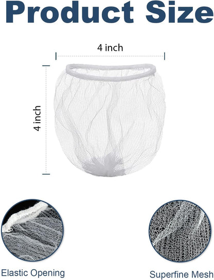 WYIRONG 250 Pack Disposable Drain Covers, Disposable Mesh Sink Strainer Pouches for Sourdough, One Use Sourdough Drain Catcher Mesh Cover Nets for Kitchen Sink, Strainer Pouches Kitchen and Bathroom