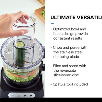 Braun CH3012BK EasyPrep™ Mini Food Processor, 4 cup, Black