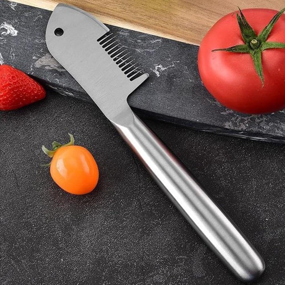Stainless Steel Multi-purpose Julienne Peeler, Precision Julienne Blade, Vegetable JulienneSlicer, Quick & Easy Kitchen Tool, Comfortable Handle & Hanging Hole, for Fruit, Potatoes, Carrot