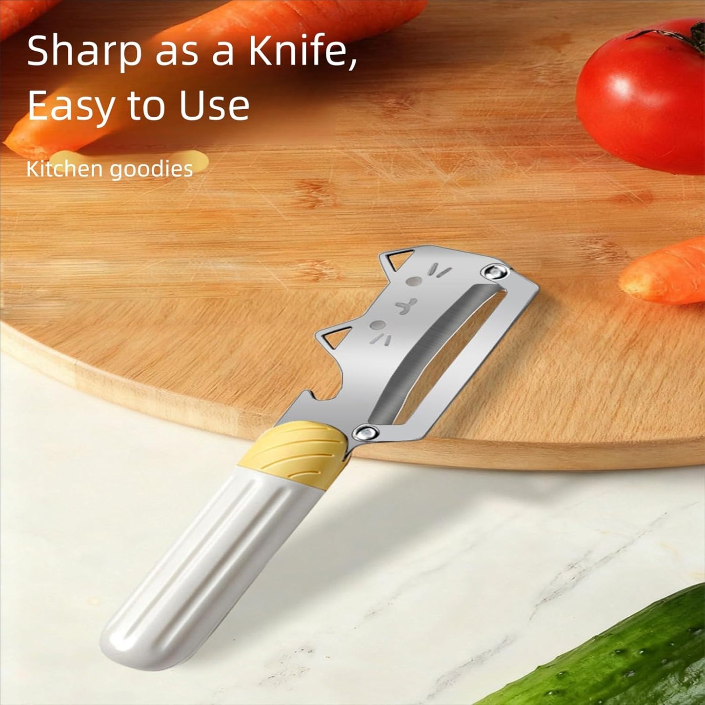 Vegetable Peeler Sharp Stainless Steel Blades for Veggie Potato Sugarcane Pumpkin Papaya Peeling Tool