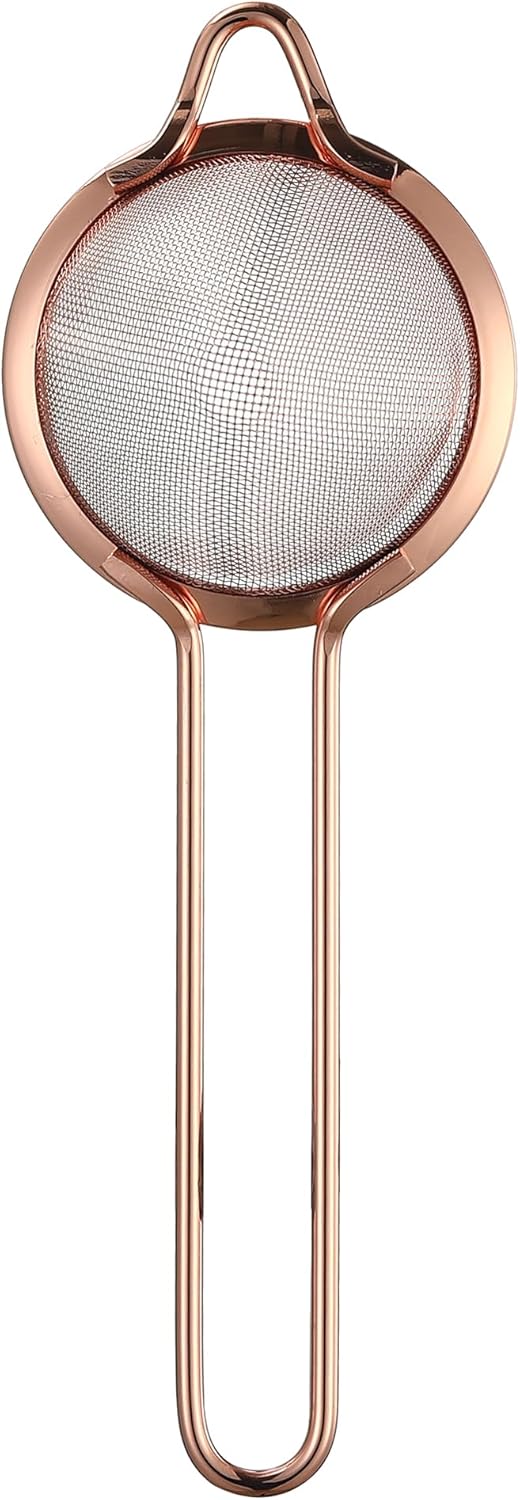 Fine Mesh Cocktail Strainer, Stainless Steel, Long Handle Set of 2 (Stainless Steel set of 2)