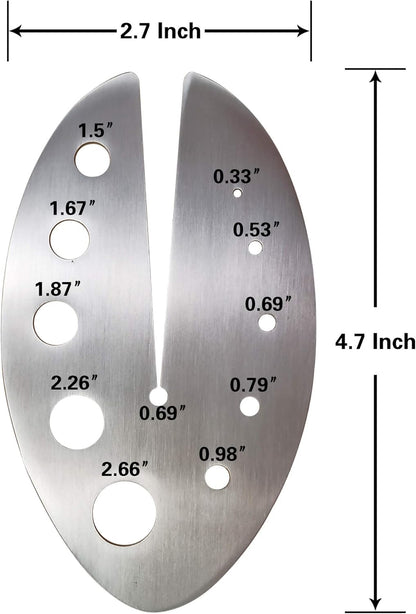 Herb Strippers 11 Holes-Stainless Steel Kitchen Leaf Stripping Tool- Perfect for Removing Stems From Herbs & Kale (1 Pack Herb Stripper)