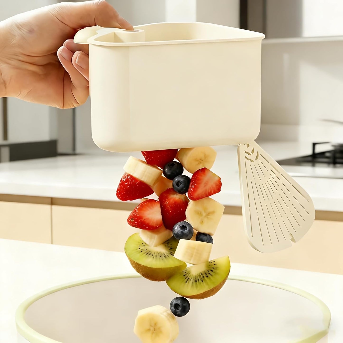 Corner Sink Strainer,Sink Strainer Basket,2026 New Upgraded Suction Cup Press Sink Drainer Basket,Food Drainer for Sink,Practical Corner Kitchen Sink,Sink Ccorner Strainer Helper(Yellow)