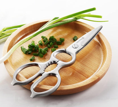Sunnecko Kitchen Scissors All Purpose Heavy Duty Scissors Titanium Coated, Kitchen Shears for Food, Micro Serrated with Detachable Blades