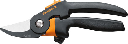 Fiskars PowerGear2 Pruning Shears, Patented Gear Technology & Cam Mechanism Multiplies Leverage, Hardened Steel Bypass Blade, Contoured Rolling Handle Reduces Hand Fatigue, 3/4" Cut Capacity