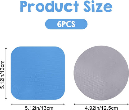 3 Pack Rubber Jar Opener, 3.7 Inch Round Silicone Jar Opener Gripper for Seniors with Arthritis Weak Hands, Non Slip Jars Lid Openers Kitchen Lid Cap Gripper Pads Multi-function Coasters