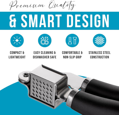 Creative Kitchen Garlic Press, Manual Kitchen Tool, 22.5 cm
