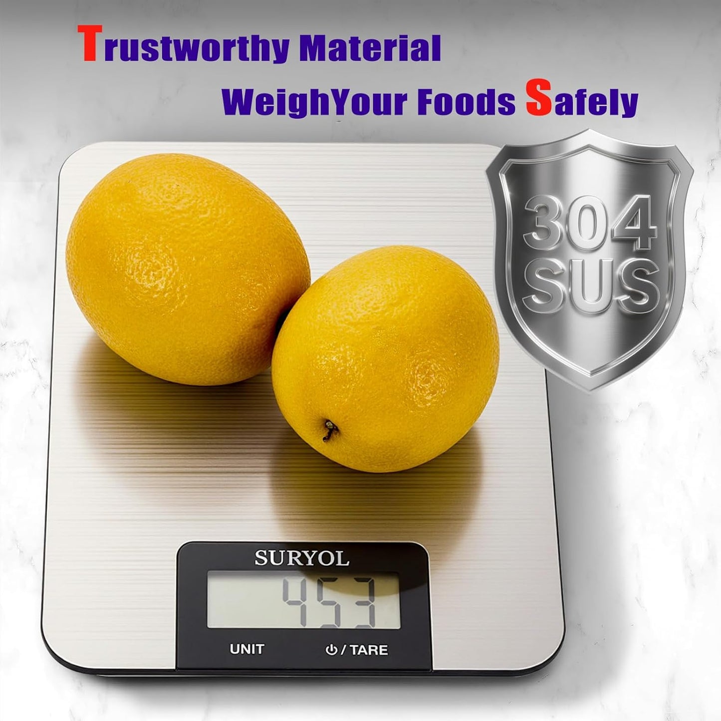 Food Kitchen Scale High-Precision Digital Scale Accurate Weighing for Baking & Cooking Enthusiasts(Silvery & Grayish Green)
