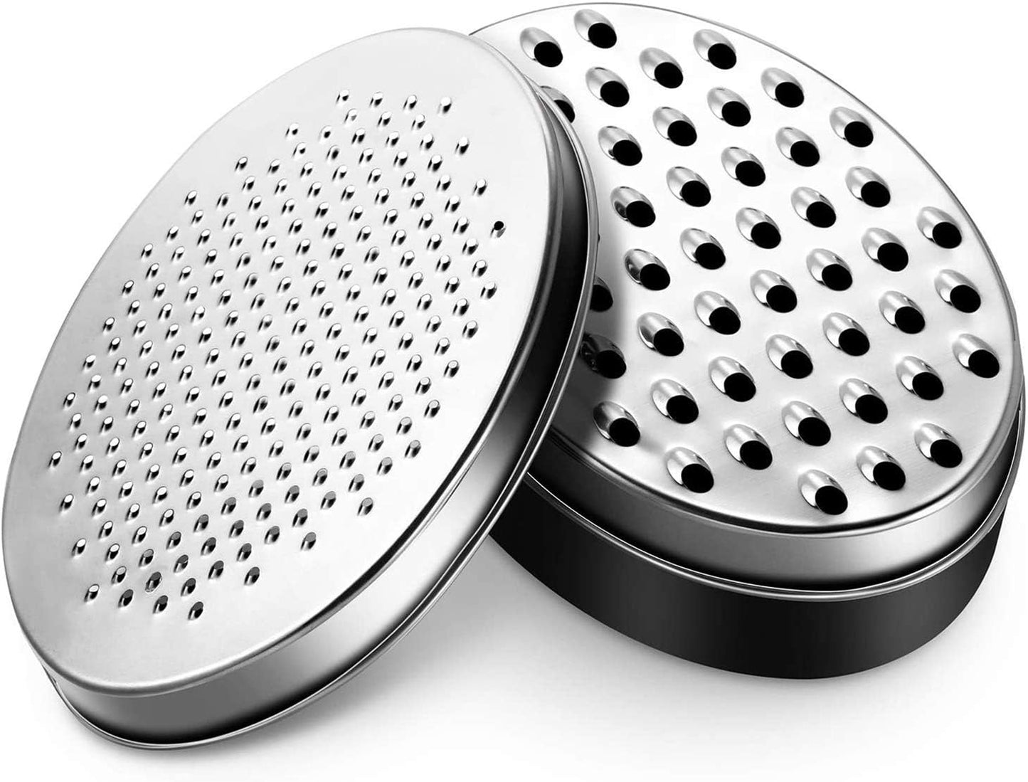 Cheese Grater Citrus Lemon Zester with Food Storage Container & Lid - Perfect For Hard Parmesan Or Soft Cheddar Cheeses, Ginger, Vegetables, Butter, Chocolate & Nutmeg (Red)