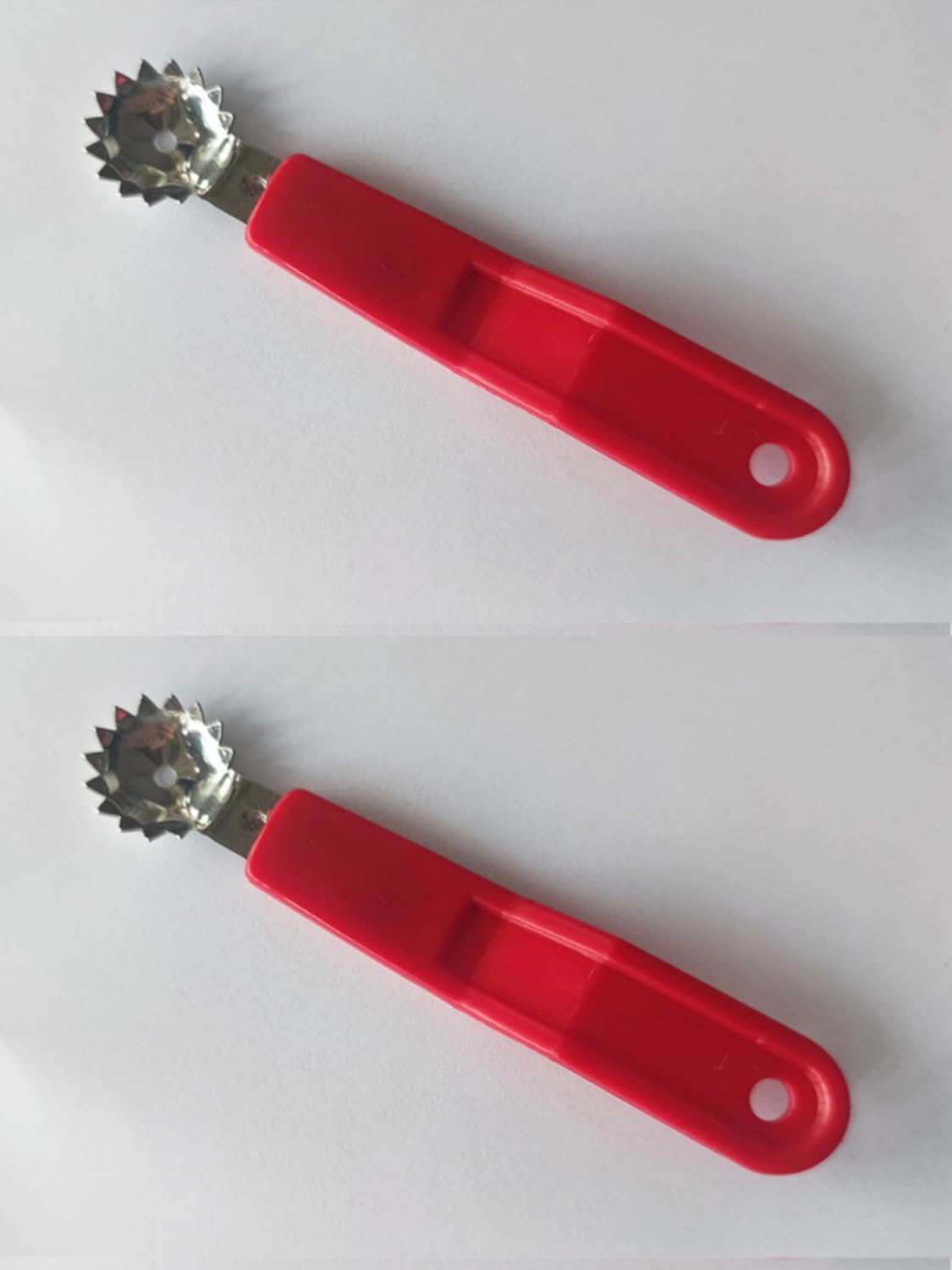 3 Pcs Tomato Huller Corer Stainless Steel Strawberry Stem (Red)