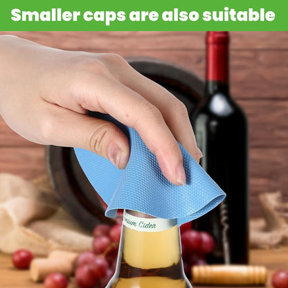 4 Pack Jar Opener, Silicone Bottle Opener Gripper Pads for Seniors with Arthritis, Green and Blue